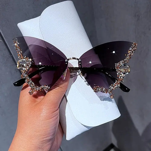 Load image into Gallery viewer, Diamond Butterfly Sunglasses
