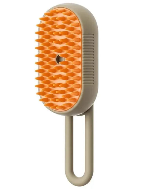 Load image into Gallery viewer, Cat Dog Pet Spray Massage Brush One Button Steam Spray Folding Rotatable Floating Hair Bath Hair Removal Brush Comb
