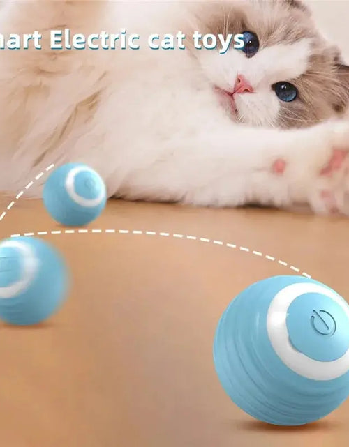 Load image into Gallery viewer, Cat Interactive Ball Training Self-moving Kitten Electric Cat Ball Toys Electronic Automatic Rolling Magic Ball Toys for Cat
