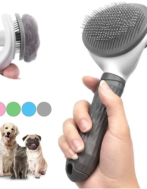 Load image into Gallery viewer, Pet Dog Brush Cat Comb Self Cleaning Pet Hair Remover Brush For Dogs Cats Grooming Tools Pets Dematting Comb Dogs Accessories
