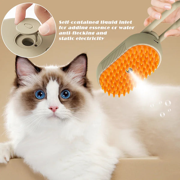 Pet Pamper Steam Brush