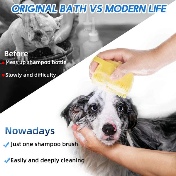 Soft Paws Pet Shampoo Brush