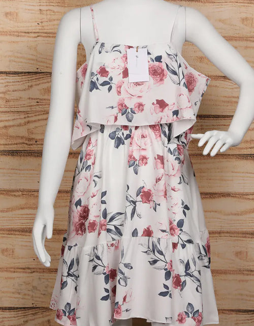 Load image into Gallery viewer, Off Shoulder Floral Mini Dress
